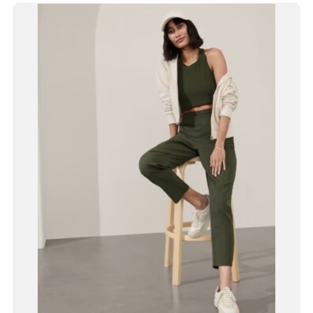 Athleta Endless High Rise Pant in Aspen Olive